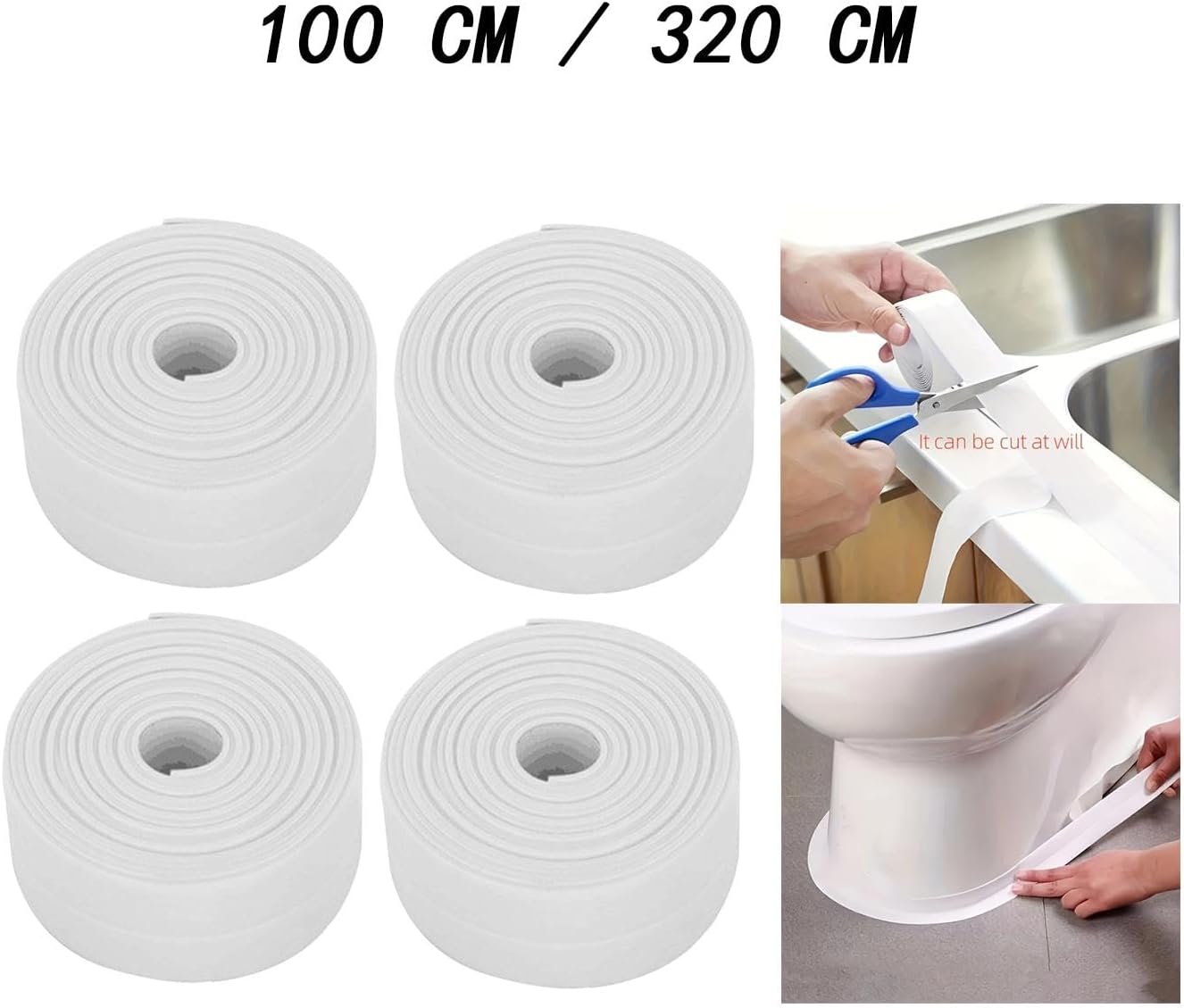 Waterproof Sealing Tape Practical Caulk Strip For Kitchen Sinks Toilet White 1Mx3.8Cm|Home & Garden|Kitchen Dining & Bar|Kitchen Tools & Gadgets|Other Kitchen Tools & Gadgets