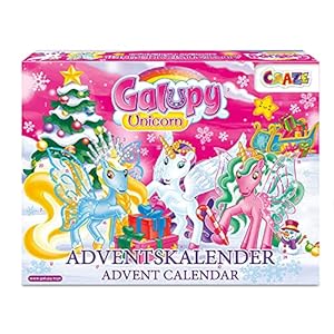 CRAZE Adventskalender 2022 GALUPY UNICORN eenhoorn speelfiguren prachtige paarden figuren om te spelen + accessoires…