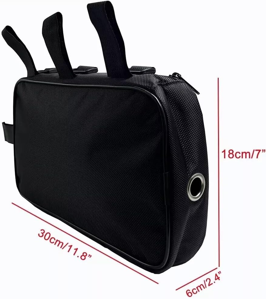 Electric Bike Battery Bag, Dust-Proof Waterproof Bike Frame Bag, Durable Lightweight Bicycle Pack Case for Cycling Touring