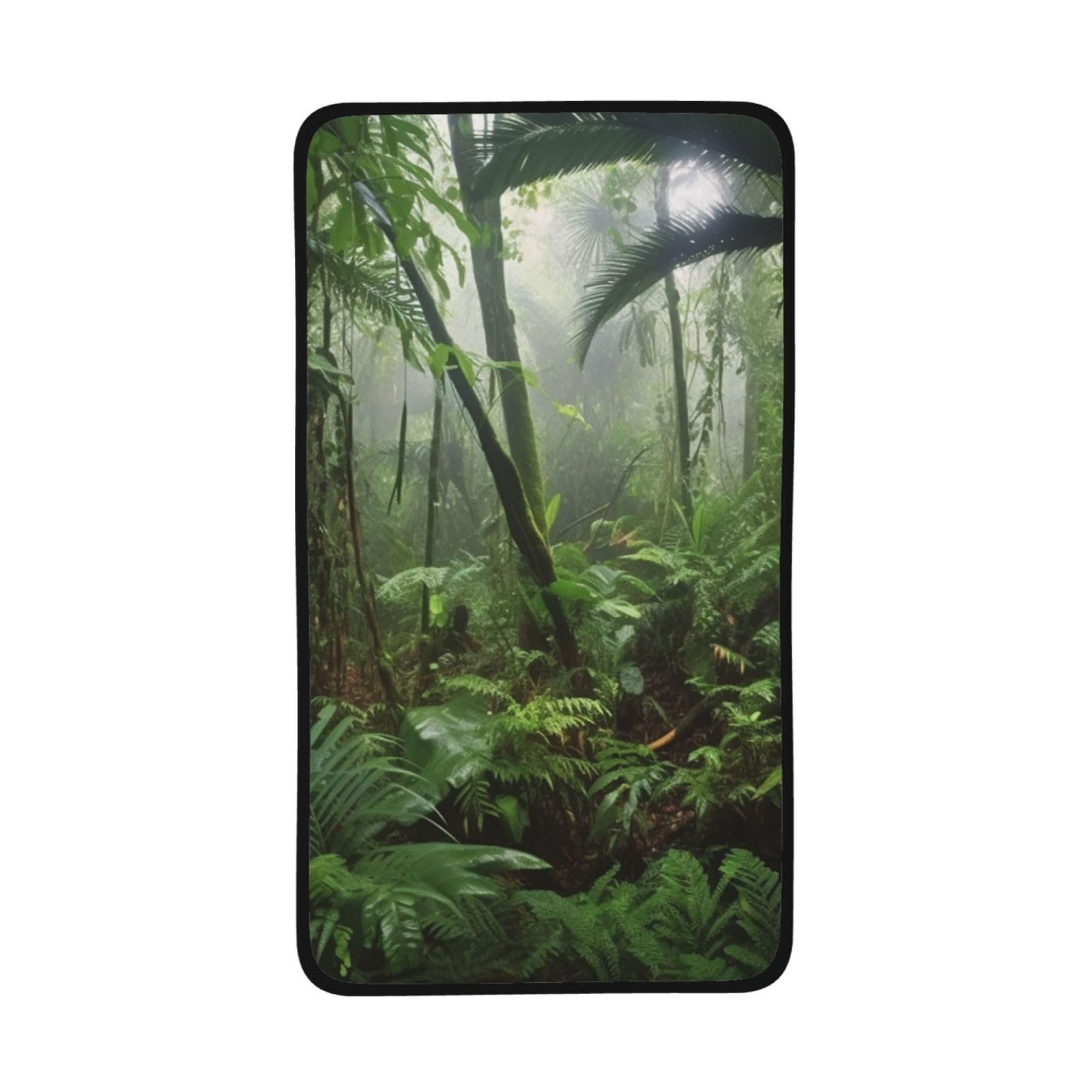 VTCTOASY Tropical Rainforest Towel Ultra Soft Bath Towels Absorbent Hand Towels Cotton Wash Cloths for Face Coral Velvet Washcloths for Bathroom Sports Yoga,Travel,Beach, Fitness Towel