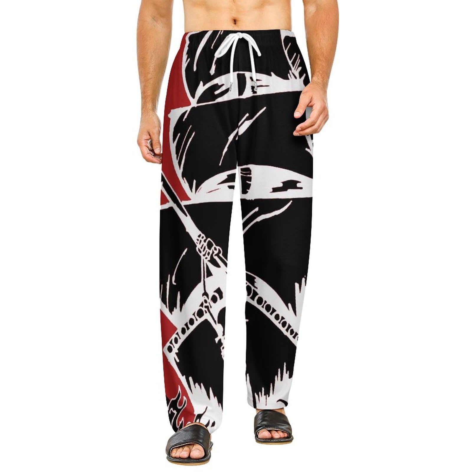 Bas de pyjama femme noir imprimé bateau pirate en taille S - 8