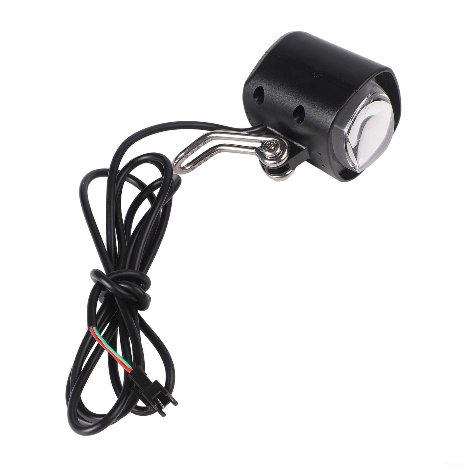 Fanale anteriore a LED per bicicletta elettrica, 36-60 V, in ABS, impermeabile, con corno per e-scooter per e-bike, compatibile con collegamento a 3 linee