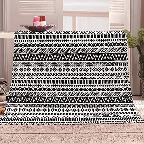 Couverture plaid flannel KnSam 180x200cm plaid imprimé géométrique