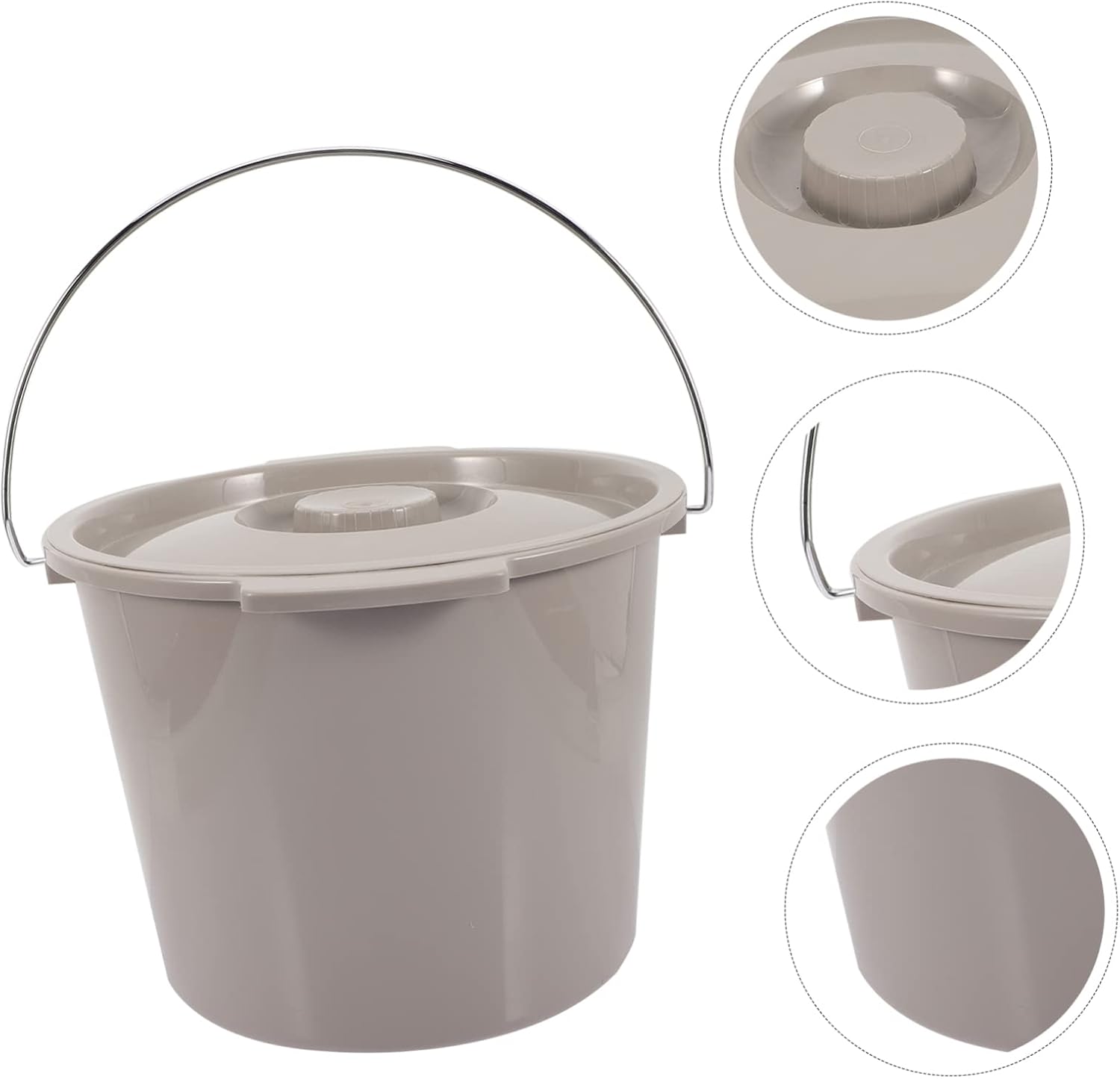 Odor Bedpan for Elderly Urinal Portable Camp Toilet Travel Commode Non-Slip Plastic