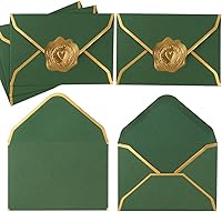 Vista 9 de 100 Piezas Sobres Mini para Tarjetas de Regalo Coloridos con Solapa en V Sobres Pequeños con Borde Dorado para Tarjetas de Notas en Blanco, Tarjetas