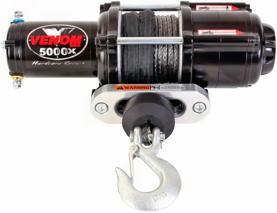 VENOM Winch 5000LB UTV Winch With Model Specifc Mount Fits