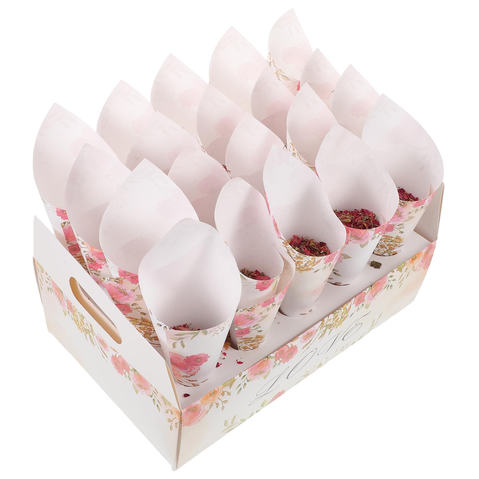 Cônes à confettis avec support pour éviter le désordre sur vos tables de fête