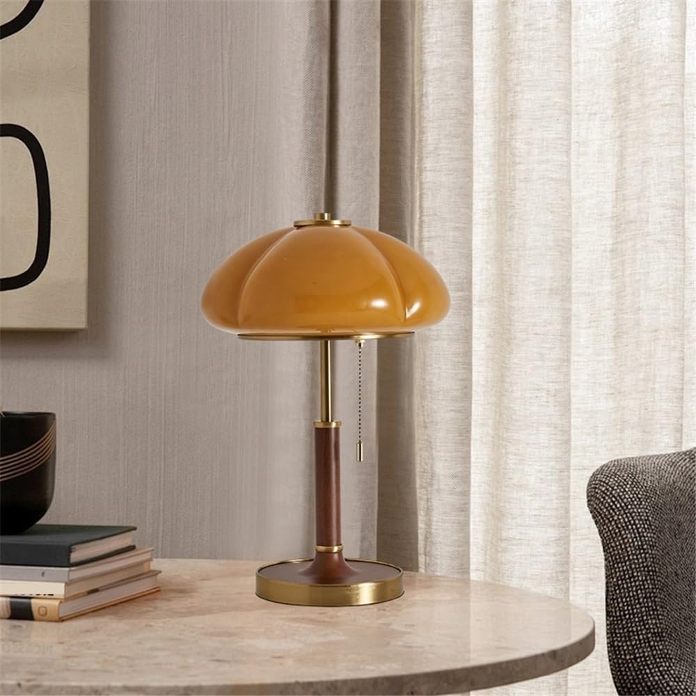 Affascinante Bedroom Bedside Table Lamp Office Desk Study Decorative Lamp Arredamento per la casa(Yellow)