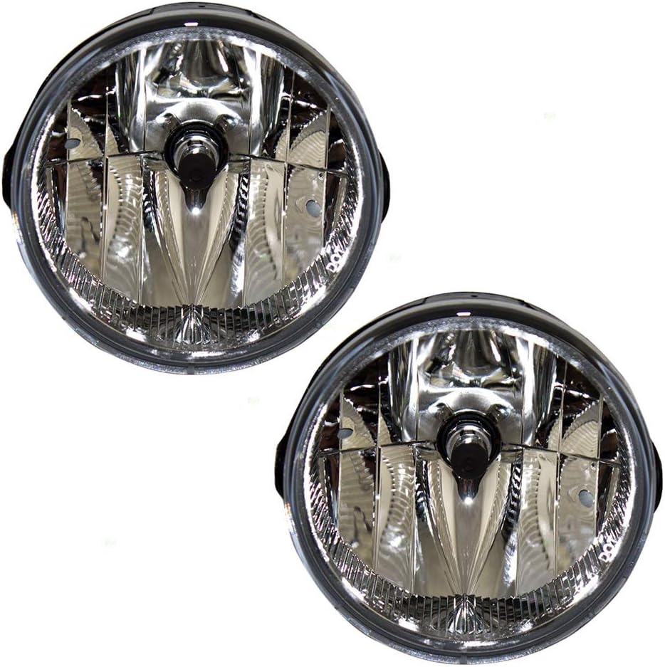 Brock Replacement Fog Light Compatible with 2004 Grand Cherokee 55156733AC