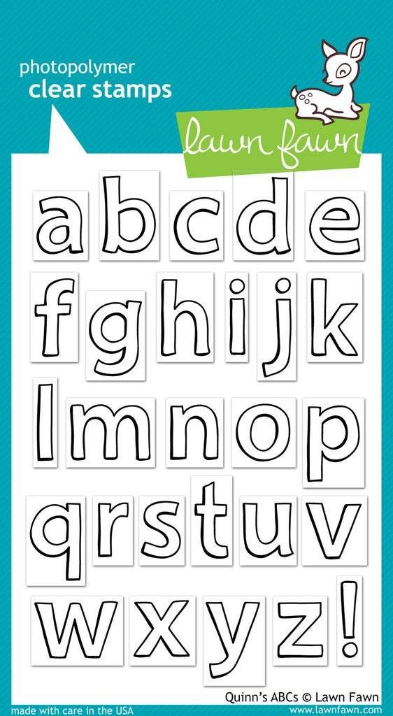 Lawn Fawn - Clear Photopolymer Stamps - Quinn's ABCs lowercase