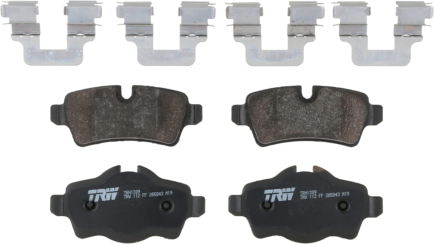 TRW Pro TRH1309 Disc Brake Pad Set For Mini Cooper 2007-2015, Rear