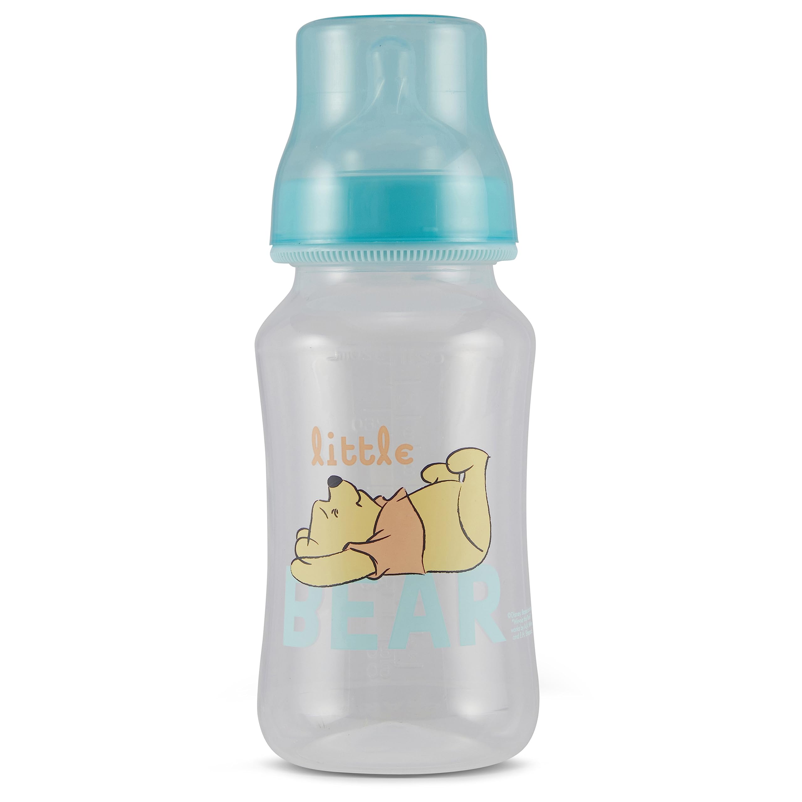 Disney Winnie Puuh Babyflaschen, 325 ml, für Jungen und Mädchen, Sanduhr-Flaschen für Neugeborene und alle Babys, BPA-freie Kunststoff-Babyflaschen für Babypartys