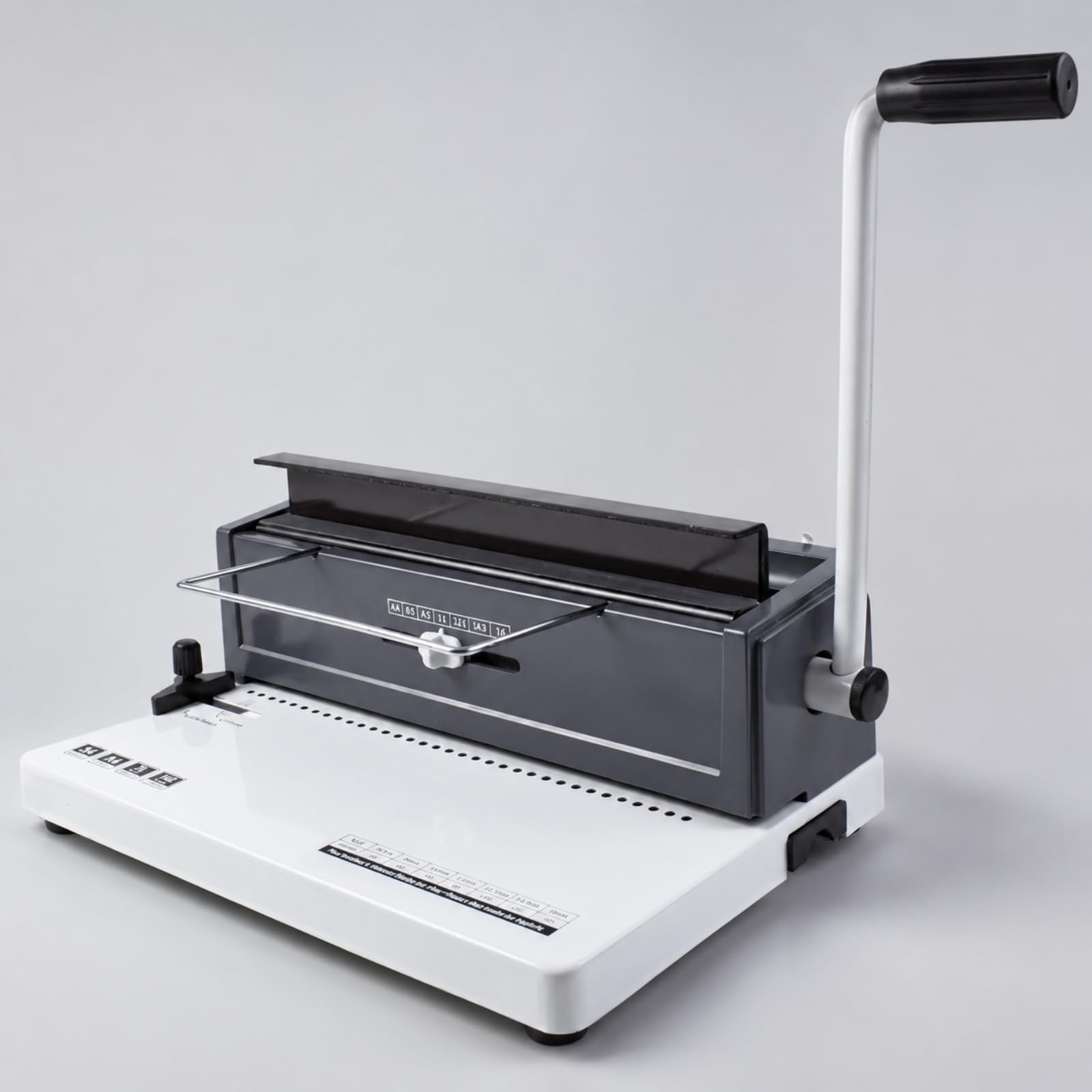 Generic Rilegatrice Manuale con Perforatore Integrato Compatta Rilegatrice da Ufficio Ergonomica per Rilegatura Contratti, Allestimento Progetti,