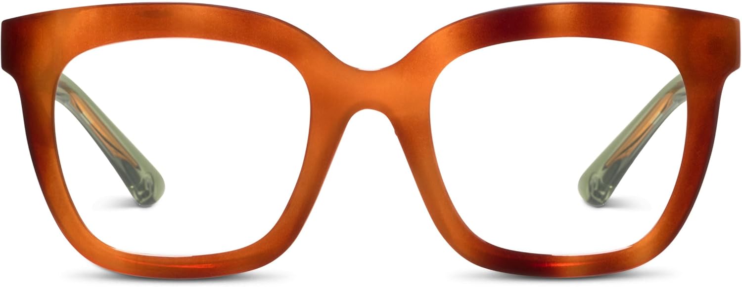 Peepers by PeeperSpecs Oprah's Favorite Things Women's Fanfare Square Blue Light Blocking Reading Glasses