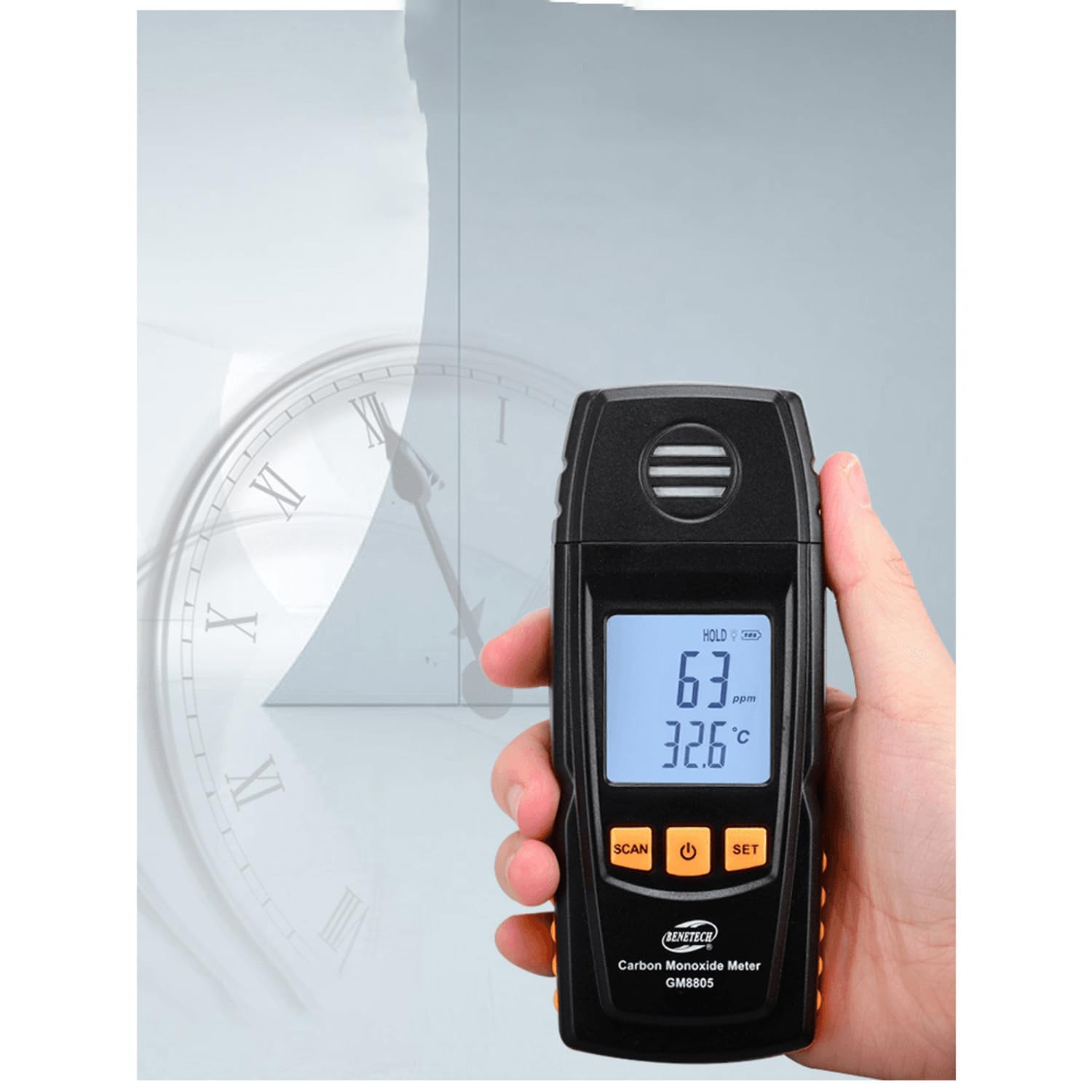 LABART Handheld Carbon Monoxide Meter with High Precision CO Gas Tester Monitor Detector Gauge Gas Moniter for Environment Monitoring/Chemical Industry/Boiler 0-1000ppm GM8805 (Black) (B0CLV9JRF1) Amazon Price History, Amazon Price Tracker