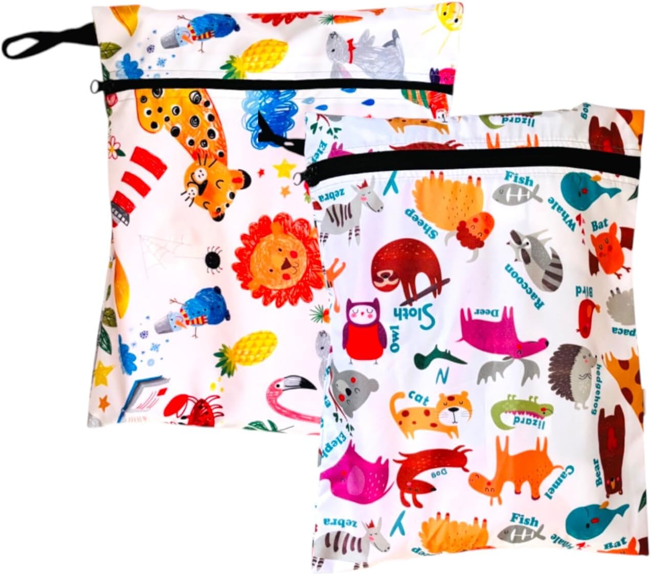 Yorni 2 Adet  ok Ama l   anta, 30 x 35 cm Jungle ve 30 x 37 cm Zoo Desen, S v  Ge irmeyen, Y kanabilir, Ekonomik Set