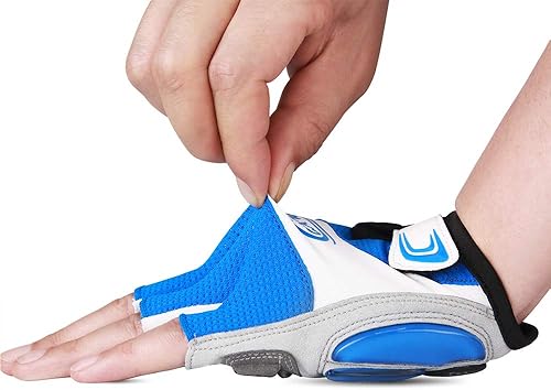 Miniatura 8 de CXWXC Guantes de ciclismo para hombres y mujeres Guantes de gel transpirable para bicicleta de montaña Guantes de bicicleta antideslizantes para