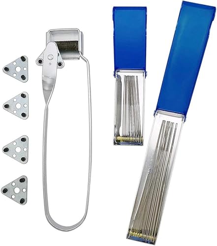 Miniatura 6 de Lanzador de antorcha de pedernal individual, paquete de 2 encendedores de pedernal, para soldadura y corte, 20 piezas de repuesto de pedernal