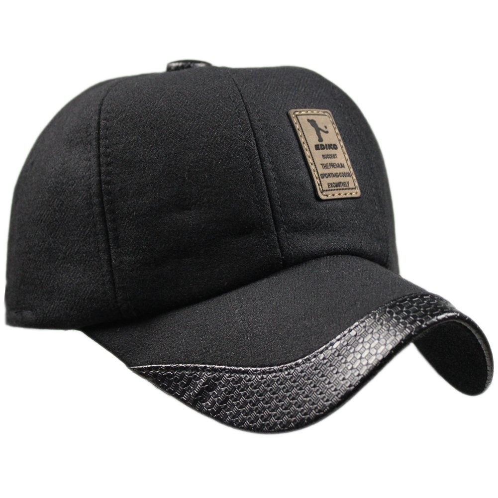 Casquette D’hiver En Tweed De Laine - Avec Cache-oreilles Pliables - Taille Réglable 55-60 Cm
