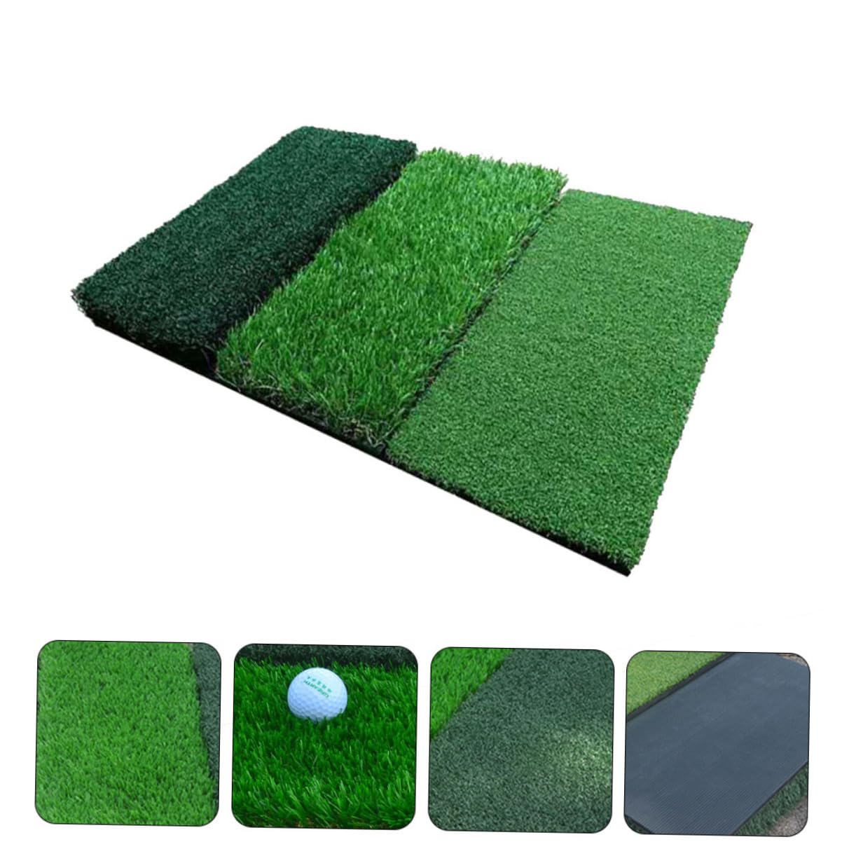 HEMOTON 1Pc Long Short Grass Hitting Mat Portable Swing Practice Mat for Use for Beginners Advanced Players Compact Design with Grass Lengths for Custom