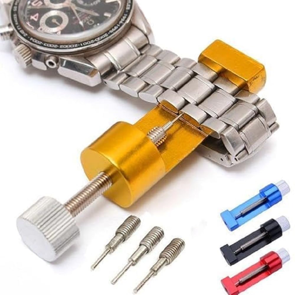 COFIEX Professional All-Metal Watch Link Removal Tool Kit - Adjustable Strap Adjuster & Remover with 3 Size Pins - Repair Your Watch Straps with Precision (B0D3QMLLJ7) Amazon Price History, Amazon Price Tracker