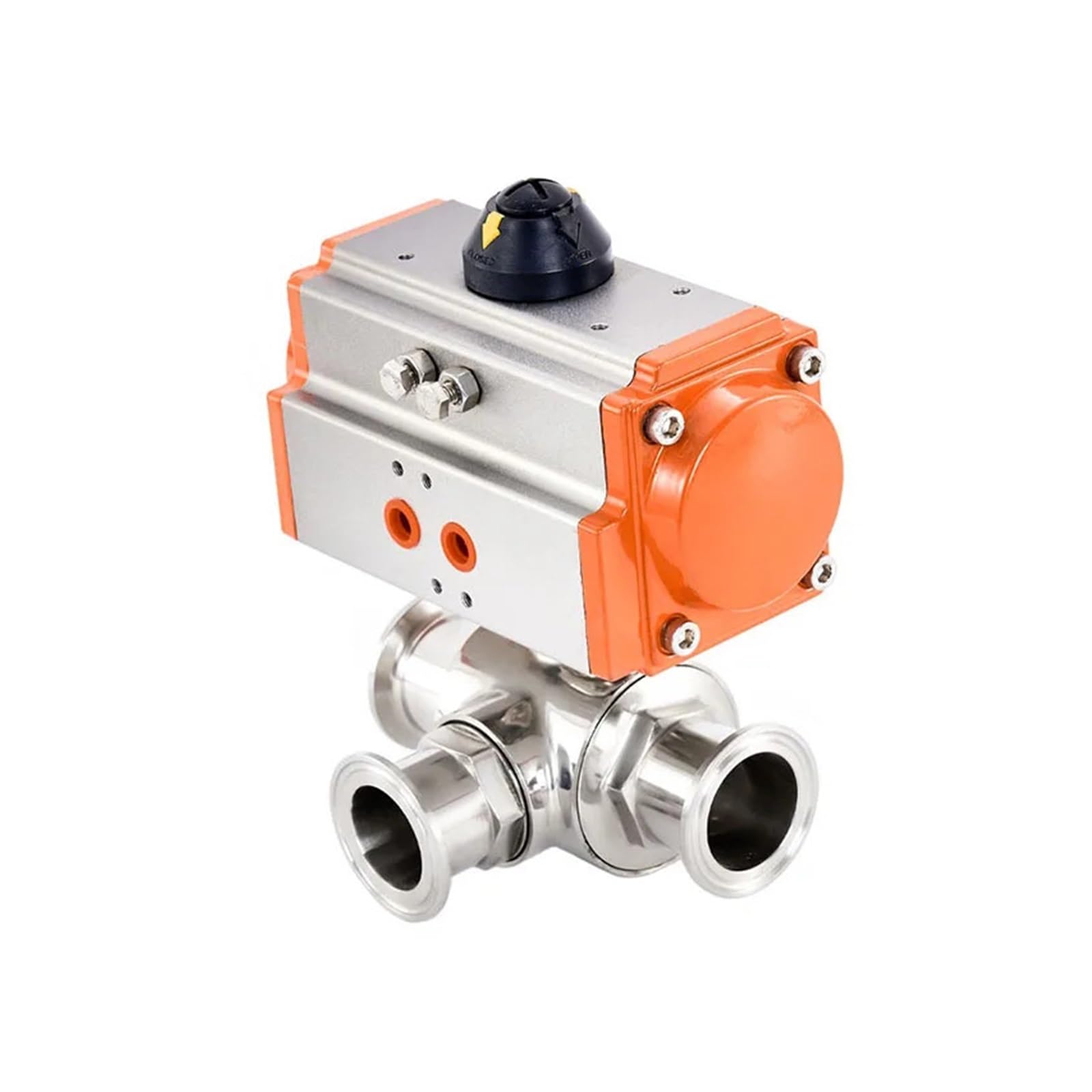 Robinet à bille à trois voies en acier inoxydable sanitaire 51mm