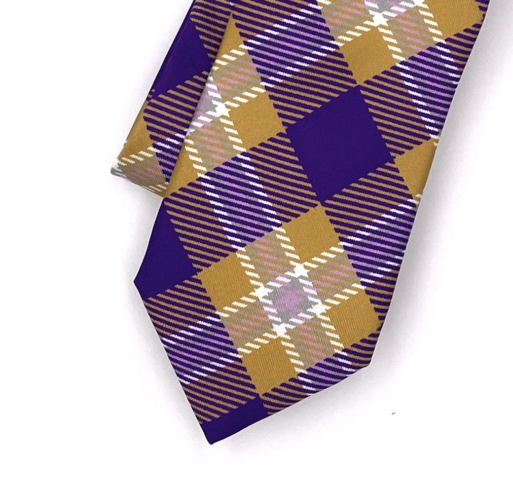 Timeless Tartans James Madison Dukes Silk Necktie, Men’s Classic Woven Silk Neck Tie, Officially Licensed Collegiate Gift & Clothing Accessories