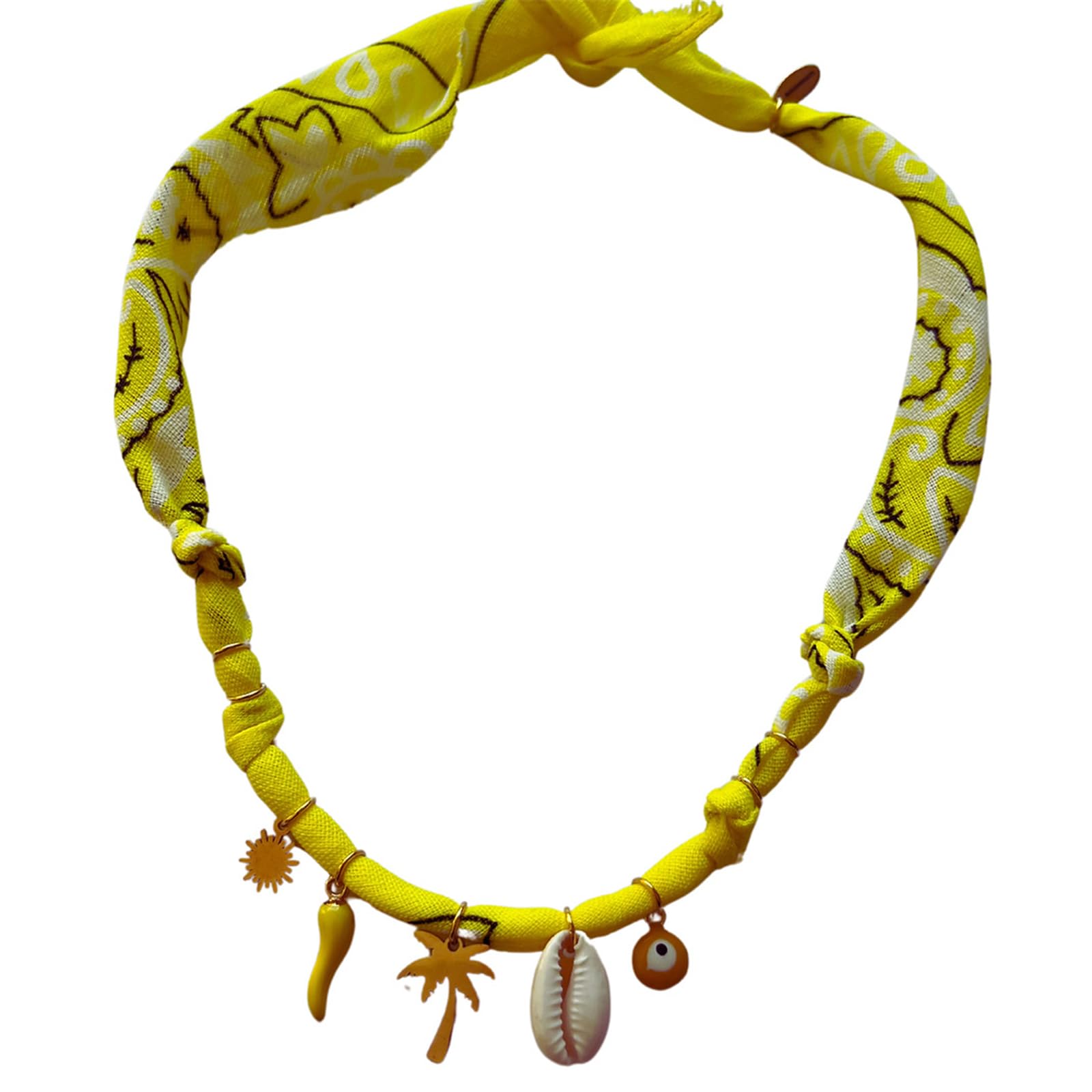 MICFENY Multiuse Silk Scarf Necklace Styles Neck Scarf Wristband For Daily Wear Travel Essential Women Headpiece
