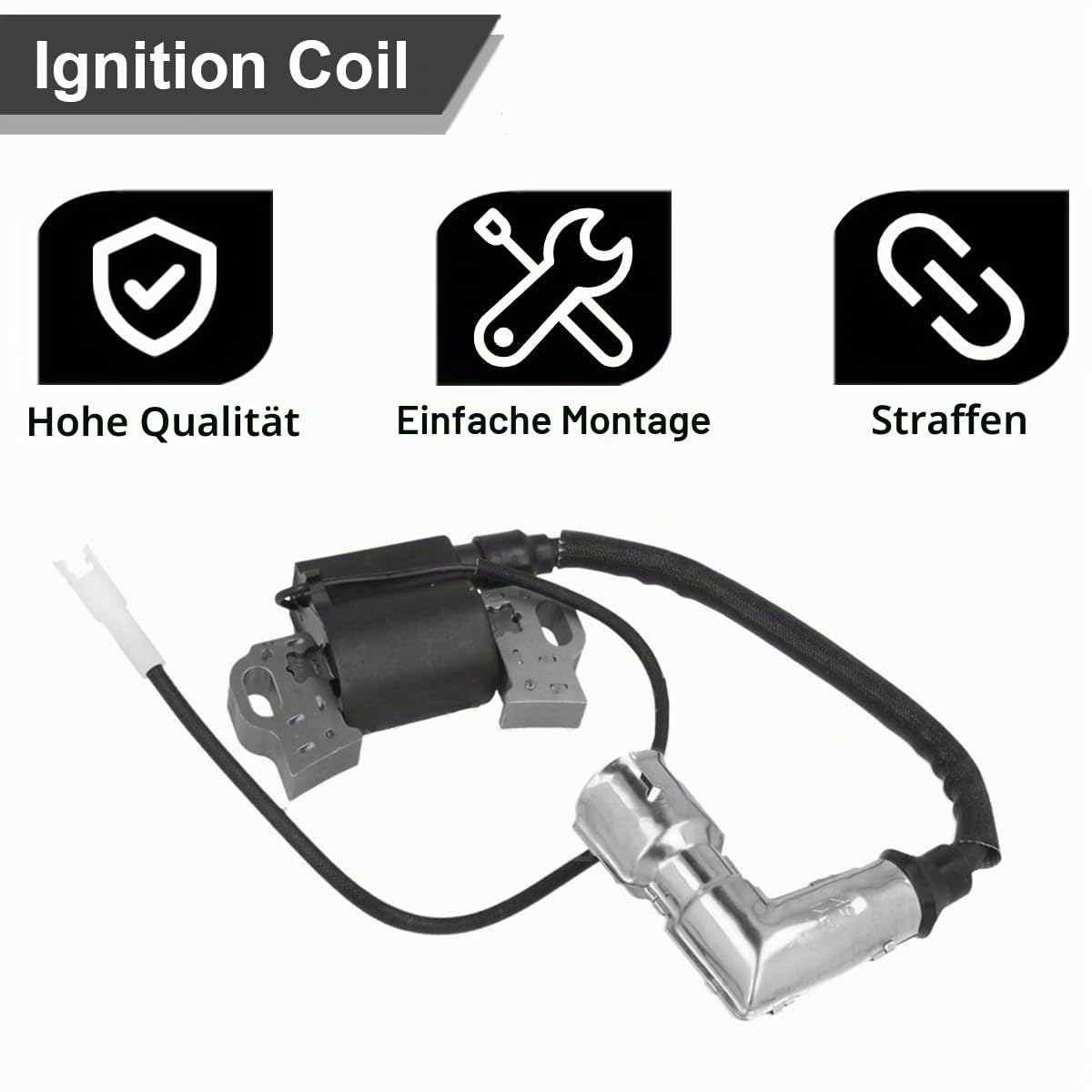 ZAMDOE 951-12220 751-12220 Zündspule für MTD für Troy Bilt 1p90f/p Zündspule für Huskee lt4200 420cc Motor für Craftsman R1000 Rider für Huskee LT1500 Rasenmäher Spulenersatz
