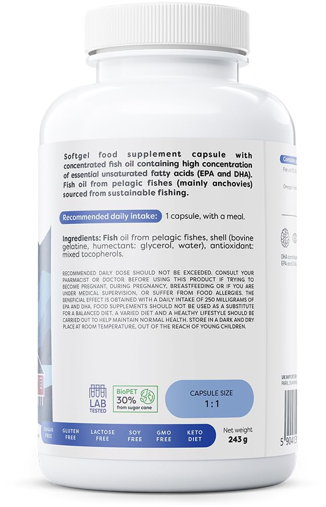 Osavi Super Strong Omega 3, 500 EPA / 250 DHA - 180 softgels
