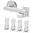 Inaya Child Proof Door Lever Lock (4-Pack) - Door Handle Lock - 3M Adhesive - Minimalist Design - No Drilling Child Safety Door Handle Locks