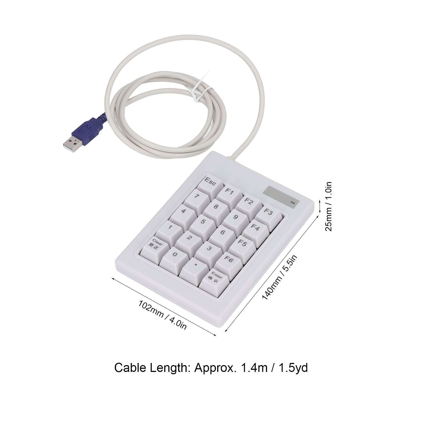 Amazon | メカニカル数値キーボード20キー耐久性のある防滴ミニ