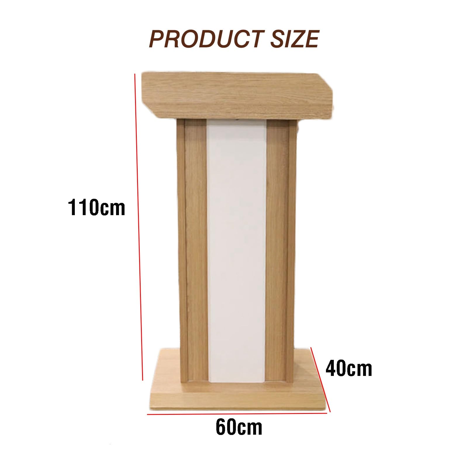 Support De Podium Support De Podium sur Pied avec Support De Rangement Support De Podium en Bois for Chaire Adapté Aux Restaurants, Églises, Discours, Mariages, Bureaux Scolaires