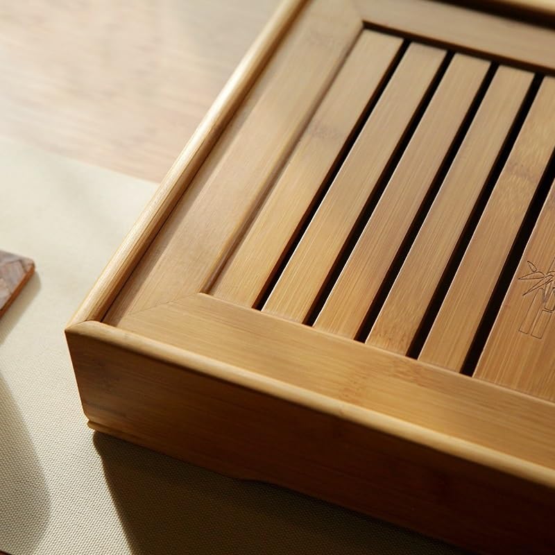 Petit plateau à thé portable for bureau, maison, simple, grand rectangulaire, table chinoise en bois Table à Thé pour la Maison Plateau à Thé