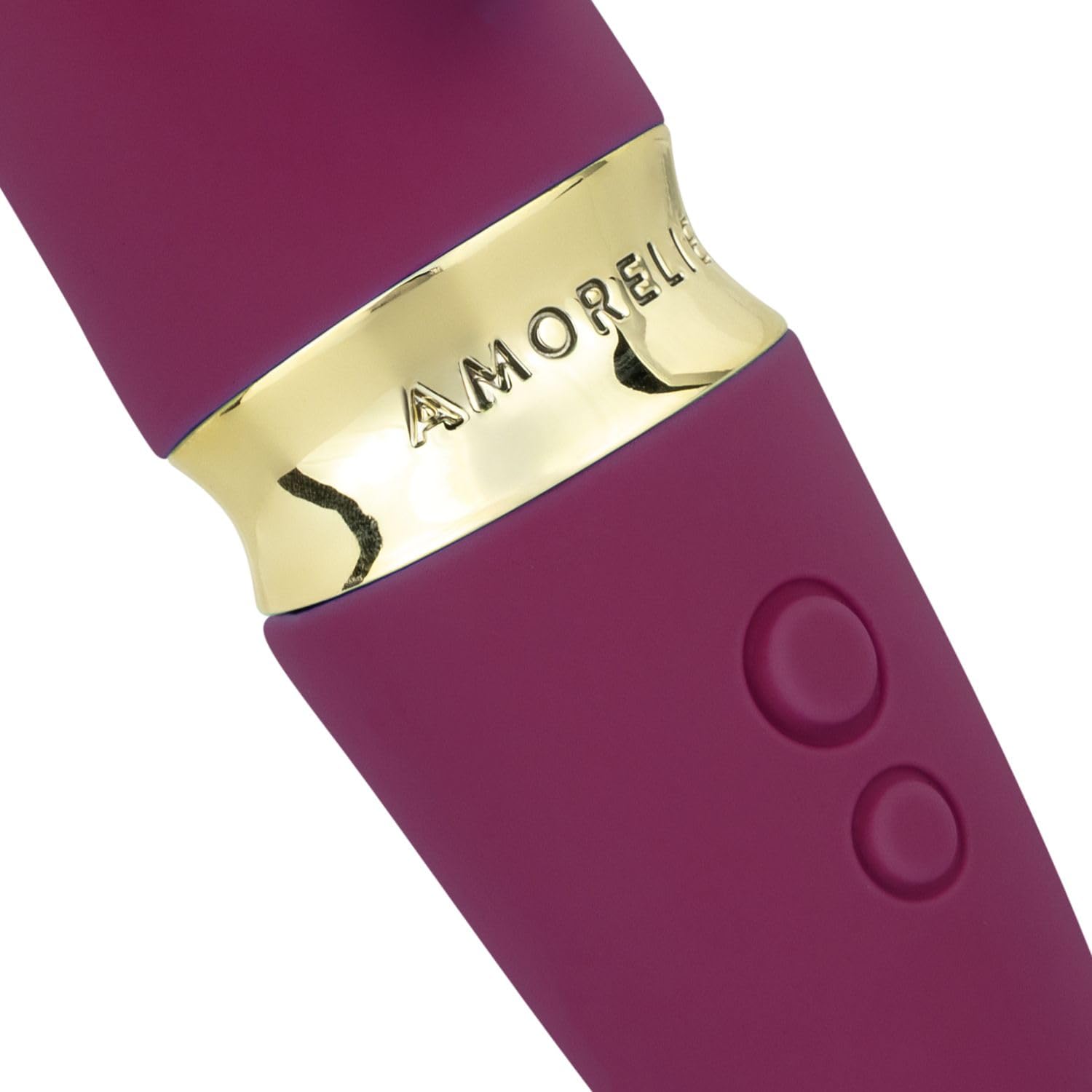 AMORELIE Ride - Vibratore punto G, 18,5 cm, impermeabile con batteria, Berry