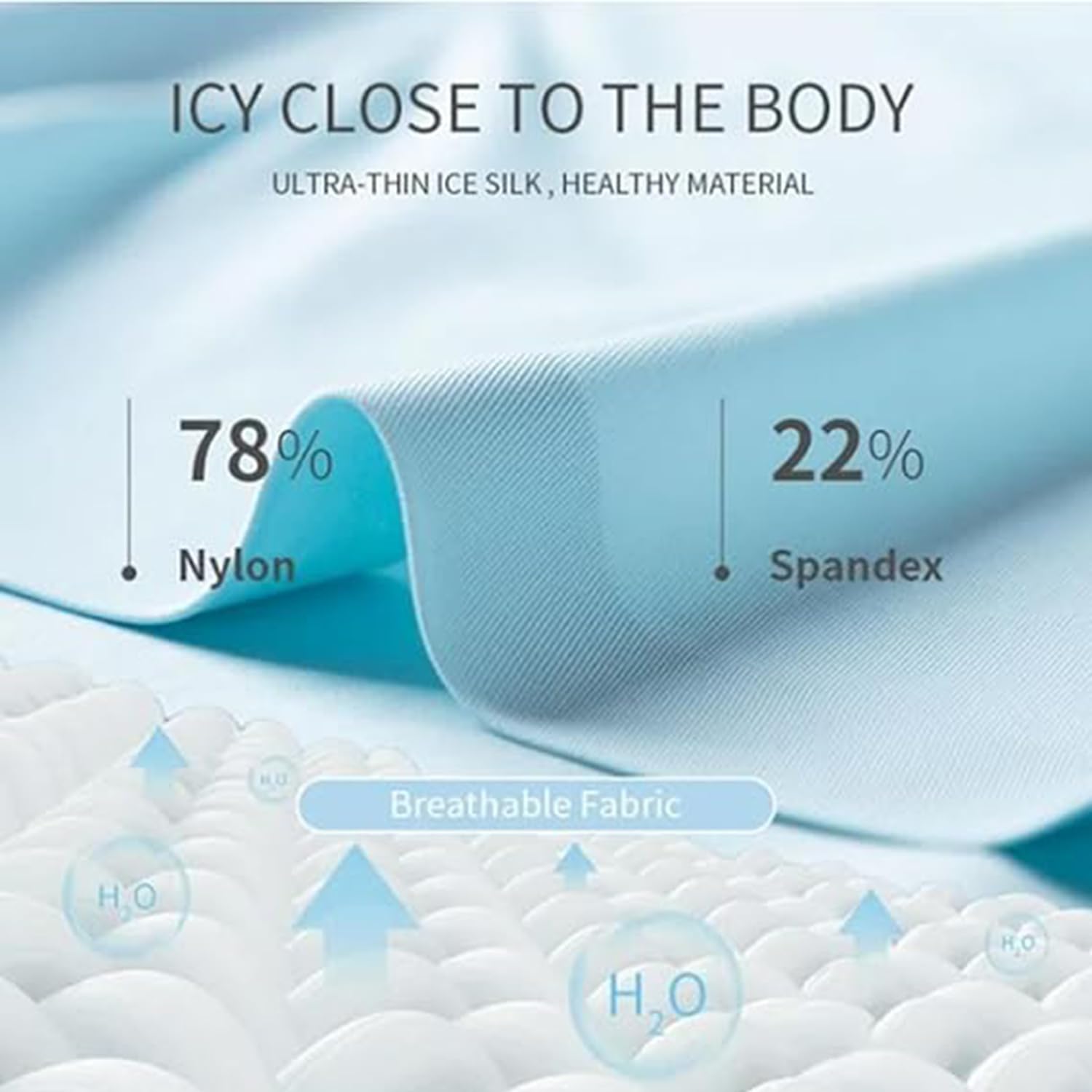 Nowazton Calzoncillos Tipo bóxer, Ropa Interior Transpirable de Seda de Hielo, Calzoncillos ultrafinos sin Costuras para Hombre con Levantamiento de glúteos