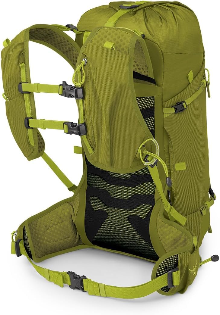 Osprey Talon Velocity - Zaino da escursionismo, da uomo, 20 l, Matcha Green (verde)/giallo (Lemongrass), L/XL