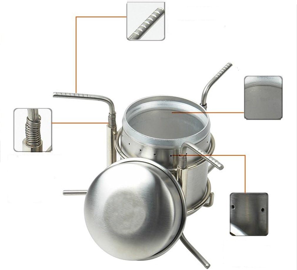 Portable Camping Stoves Alcohol Stoves Stainless Steel Lightweight Set Stove for Backpacking,Camping,Hiking