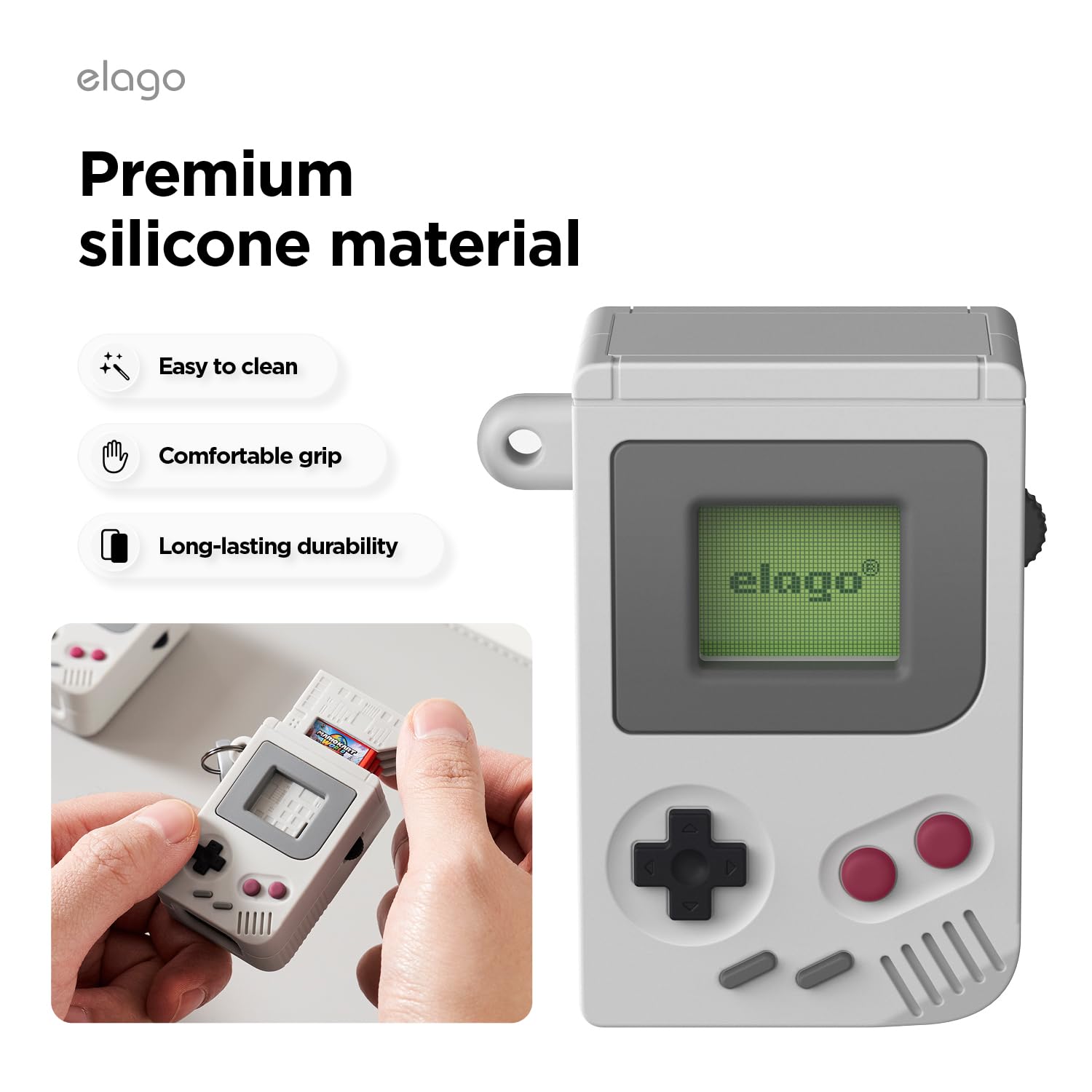 elago Etui do gier Switch kompatybilne z grami Nintendo Switch 2/OLED/LITE i kartami Micro SD, etui na karty do gier Switch 2 z 5 przegródkami na karty do gier (NW5)