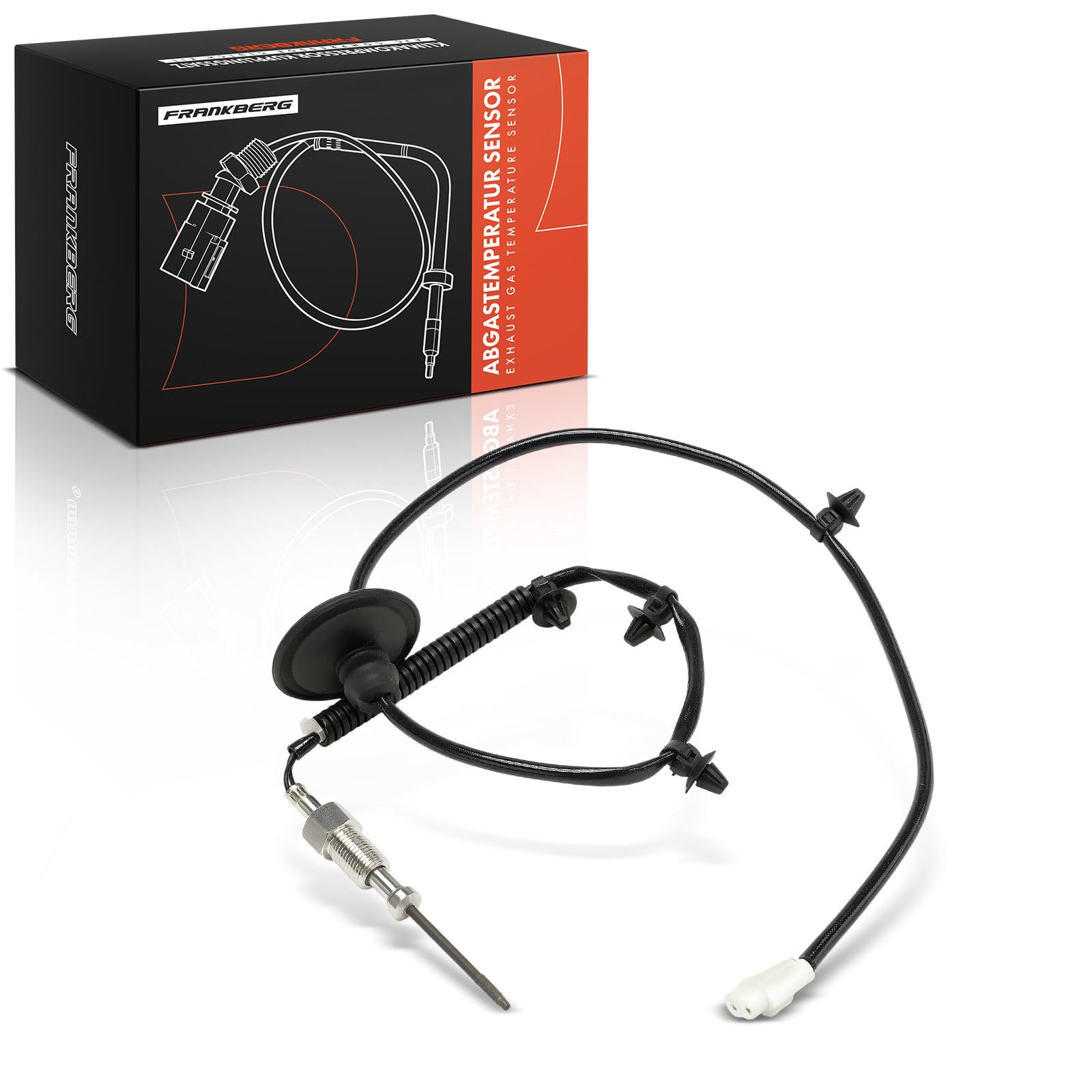 Frankberg Sensor de temperatura de gases de escape 2 Polos Compatible con Tucson JM Santa Fé I SM i30 FD Trajet FO Sonata V NF Replace# 3922127280