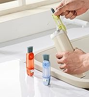 Vista 3 de 2025 Nuevo Cepillo de Limpieza de Tapa de Taza 3 en 1, Cepillo Limpiador de Tapa Multifuncional para Espacios Estrechos de Biberón y Taza, Juego