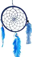 Filtro dos Sonhos Azul Artesanal Decorativo para Pendurar