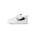 FILA Mixed Kids Rega Nf Velcro Basket dla dzieci, Bialy Czarny, 34 EU