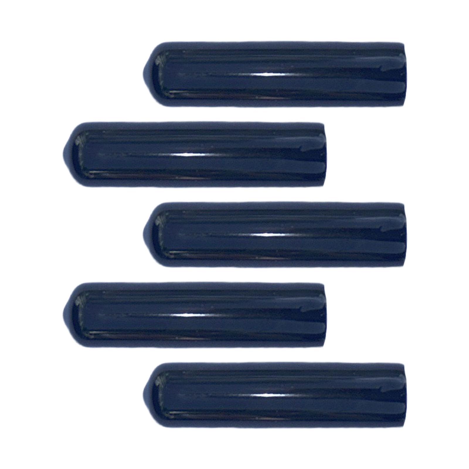 Perfeclan 5Pcs Pool Cue Tip Covers Snooker Tip Caps Easy to Install Protect from Damage Billiards Stick Tips Covers Protector Caps, 9.5mm