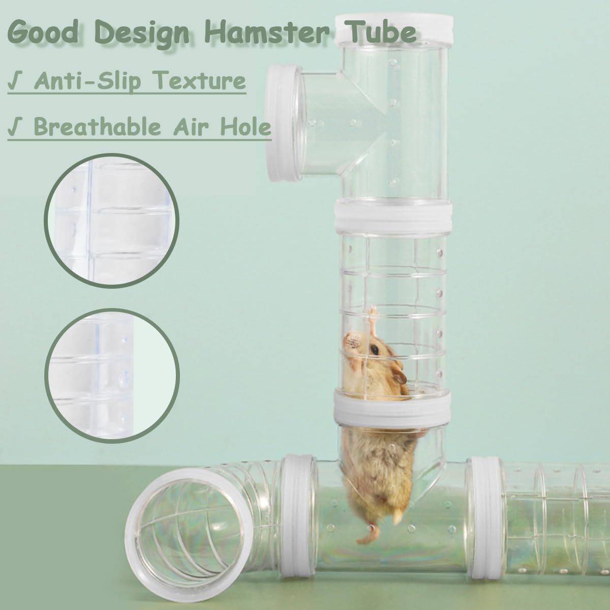 2 kit di tubi per criceto, fai da te, tunnel per criceti, avventura, tubo esterno, collegamento trasparente, per ratto e criceti, accessori per criceti, topo, piccoli animali, sport, expand Space