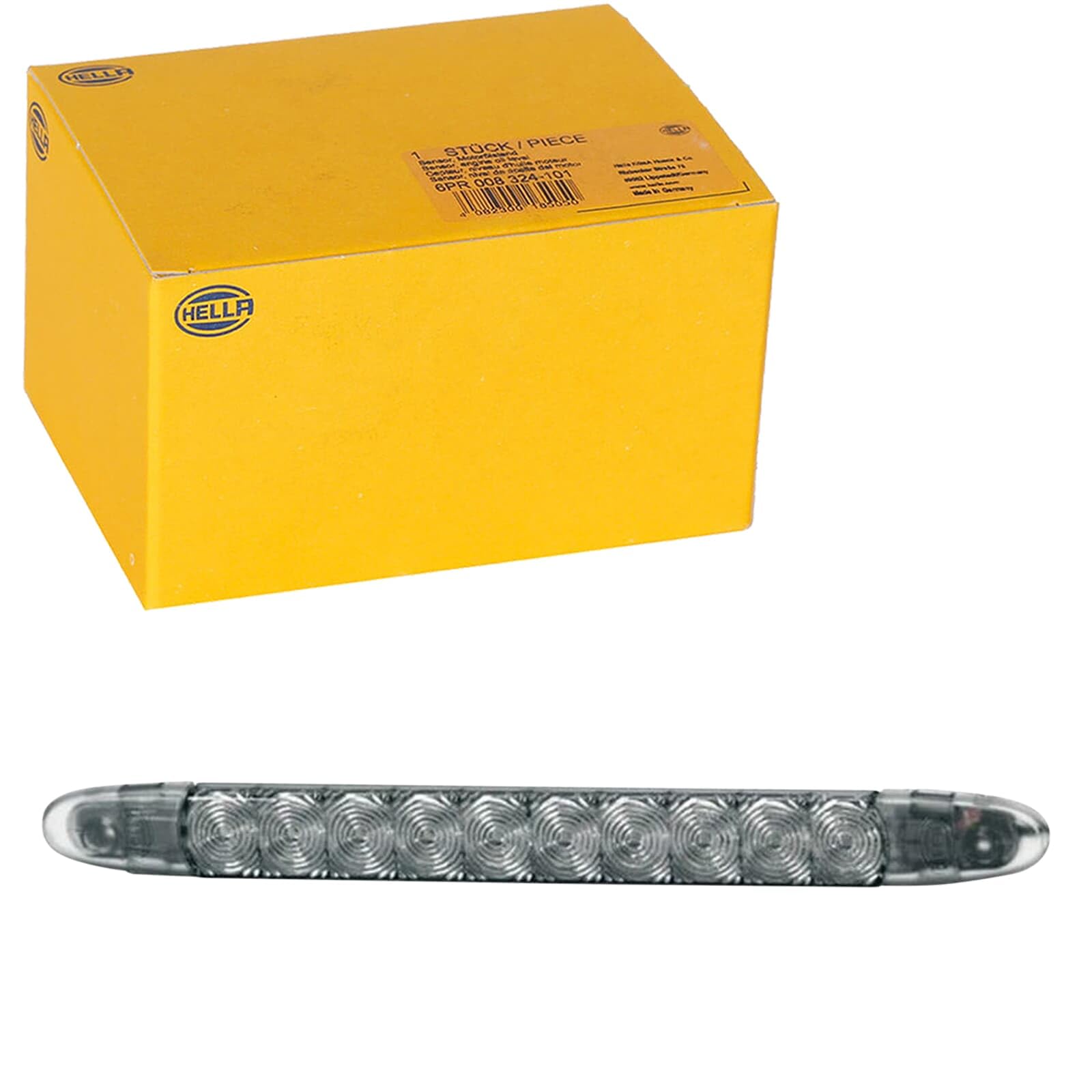 HELLA 2DA 343 106-231 Auxiliary Stop Light - LED - 24V - Glued/mounting - Lens Colour: Smoke Grey - LED colour: Red - Cable: 3000mm - Plug: open cable ends - Rear