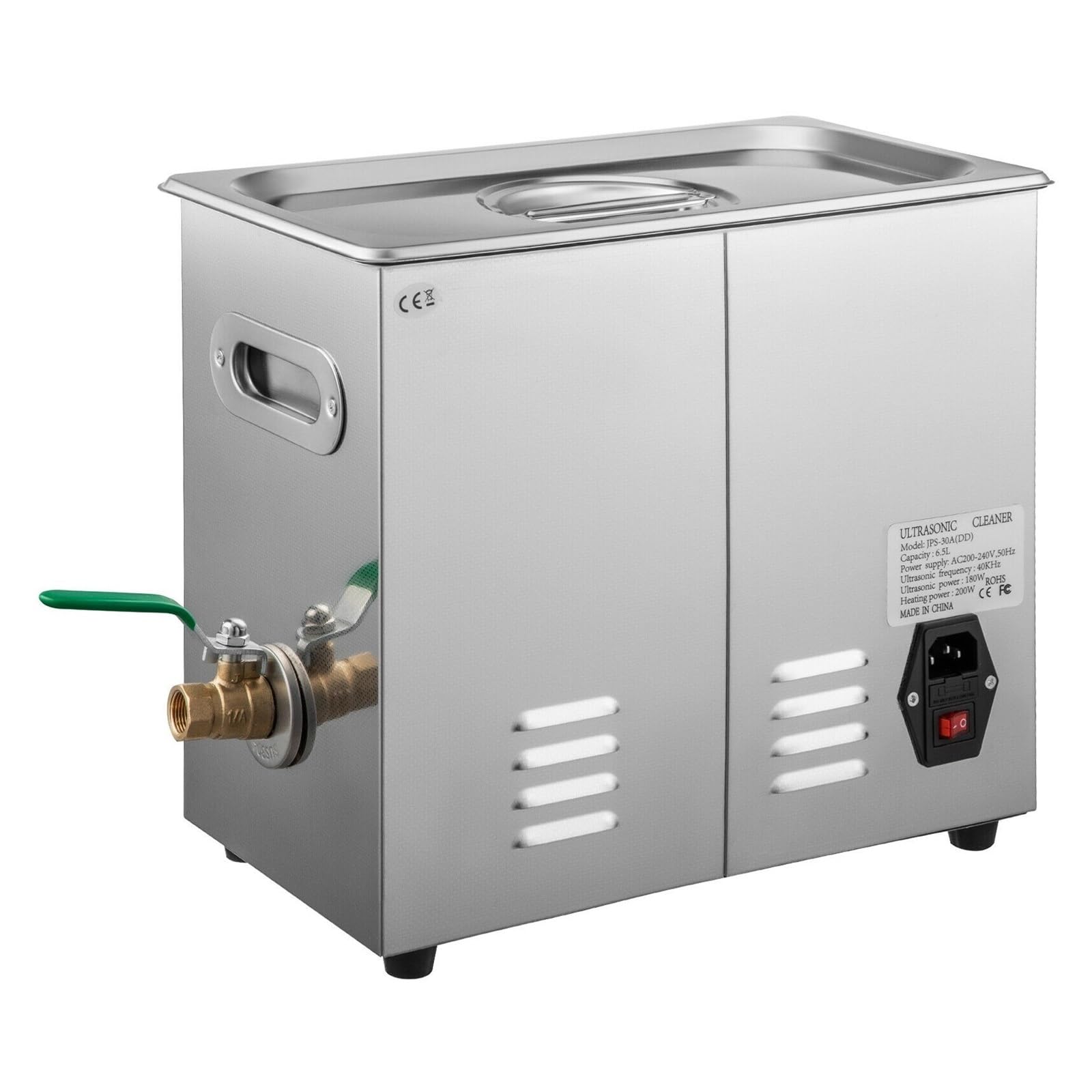 200W Ultra Cleaner Biżuteria Czyszczenie Grzałka Timer 6L Zbiornik Maszyna do Czyszczenia Kąpieli Przemysł Sprzęt Ze Stali Nierdzewnej