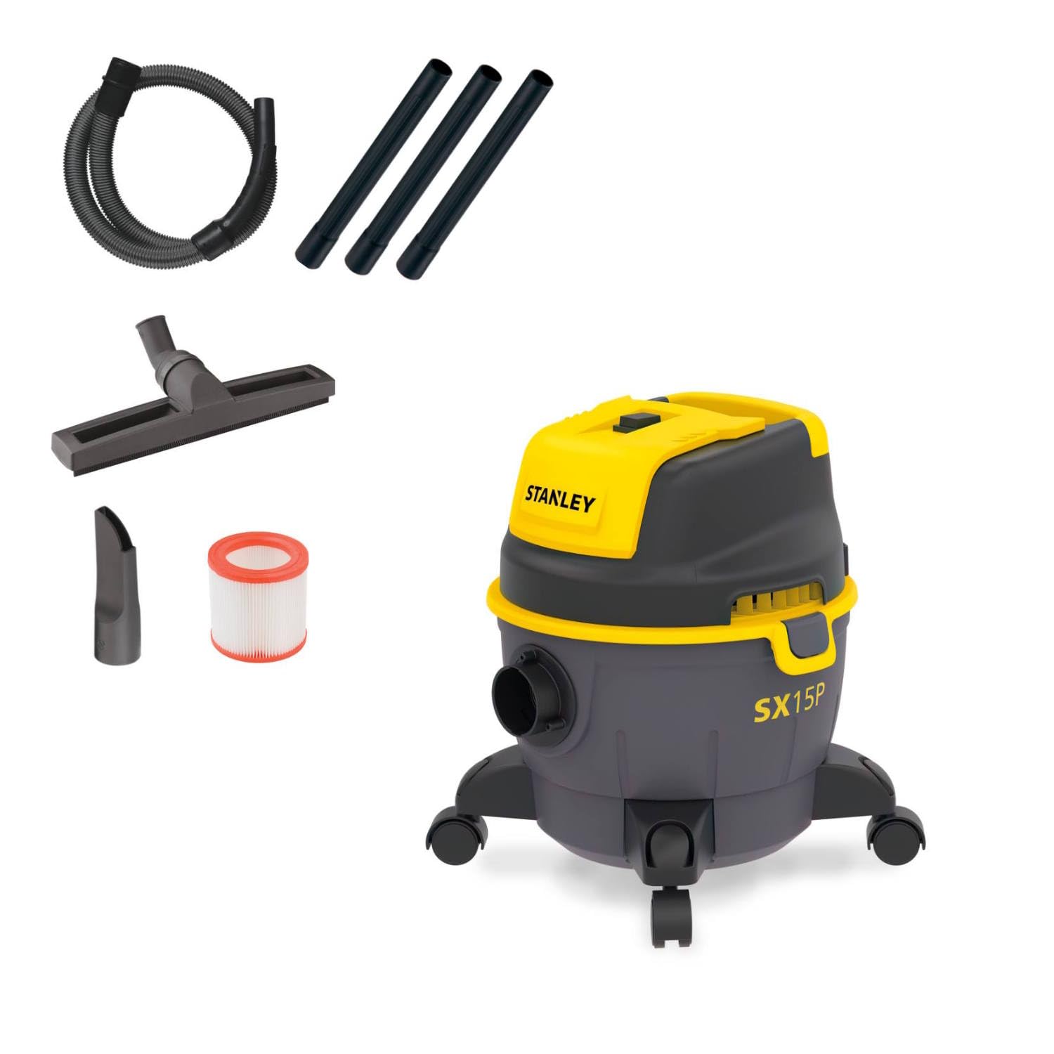STANLEY Aspirador Multiuso SXVC15PE 1000 W 15 l sólidos y líquidos