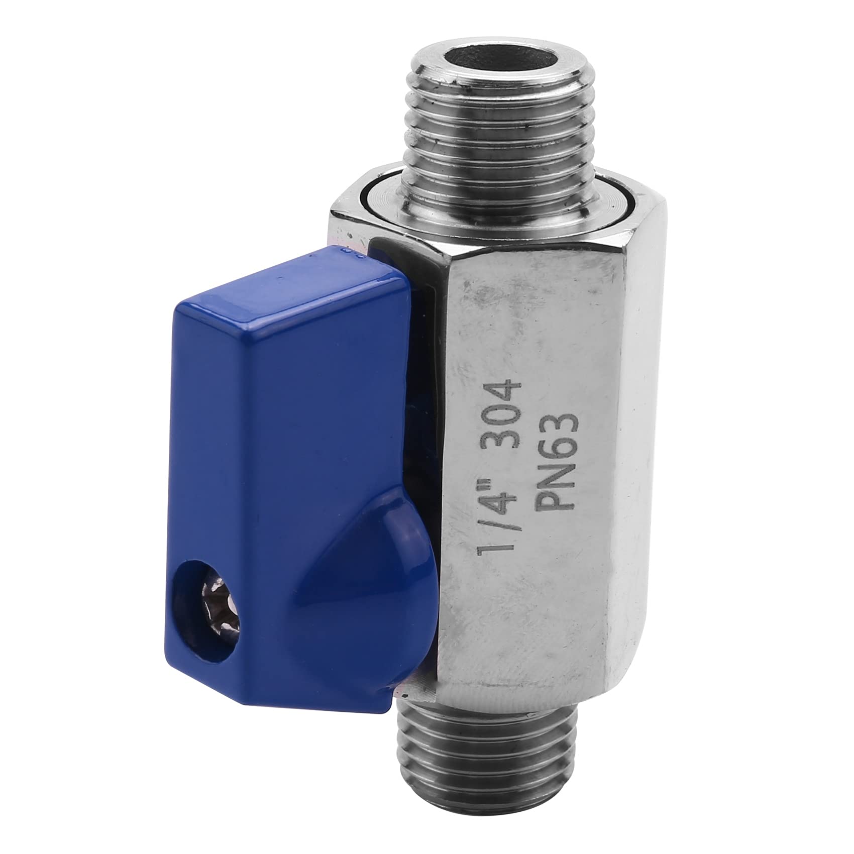 Jeanoko Valvola A Sfera In Acciaio Inox 1/4 Di Pollice NPT, Filettatura Maschio, 2 Pezzi, Per Olio E Acqua - 3