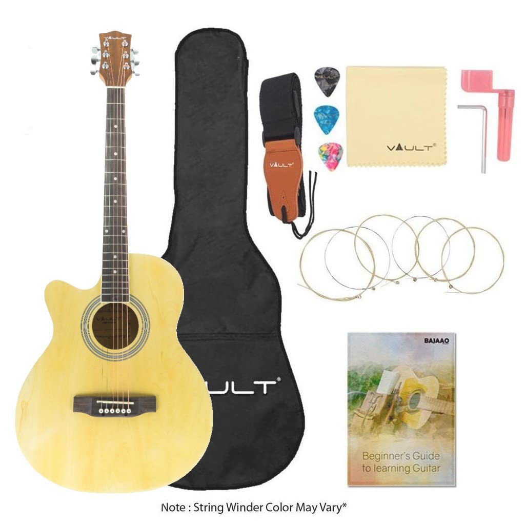 Top 10 Best Acoustic Guitars under 5000 in India 4 Vault EA20 Left-handed Acoustic Guitar music